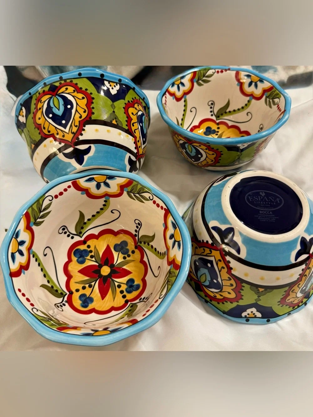 4 “Bocca” by Tabletops Unlimited soup bowls. Espana lifestyle.